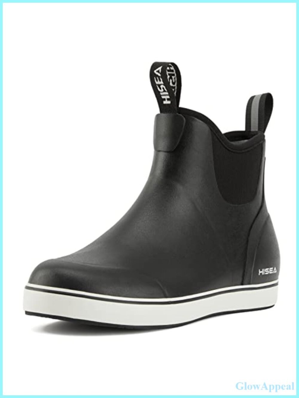 Waterproof Neoprene Rubber Chelsea Deck Rain Boots Slip-On Ankle Outdoor
